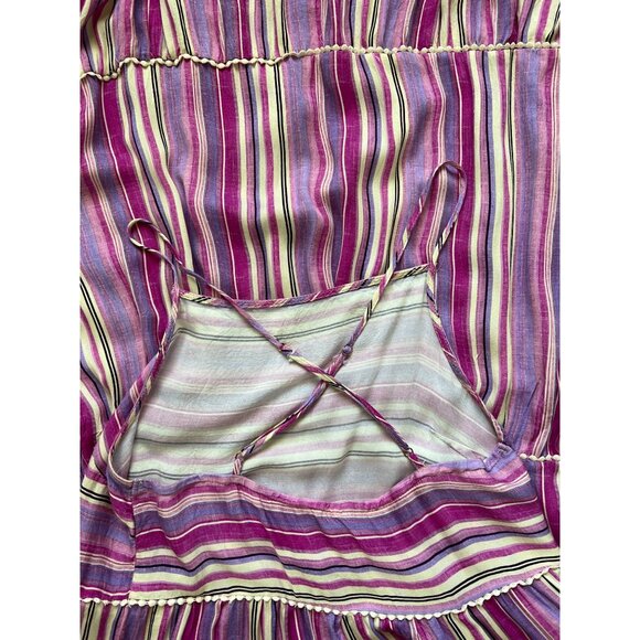 Anthropologie Striped Pink Maxi Dress Cover-Up - Picture 8 of 8